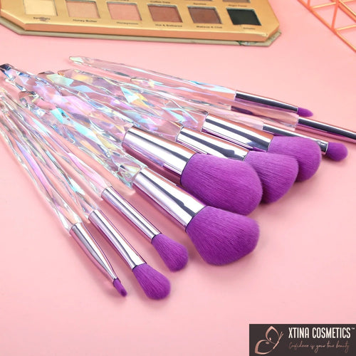 10pc Quartz Makeup brushes Xtina Cosmetics