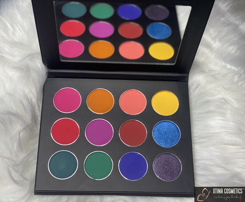 12 Eyeshadow Rainbow Pallette Xtina Cosmetics